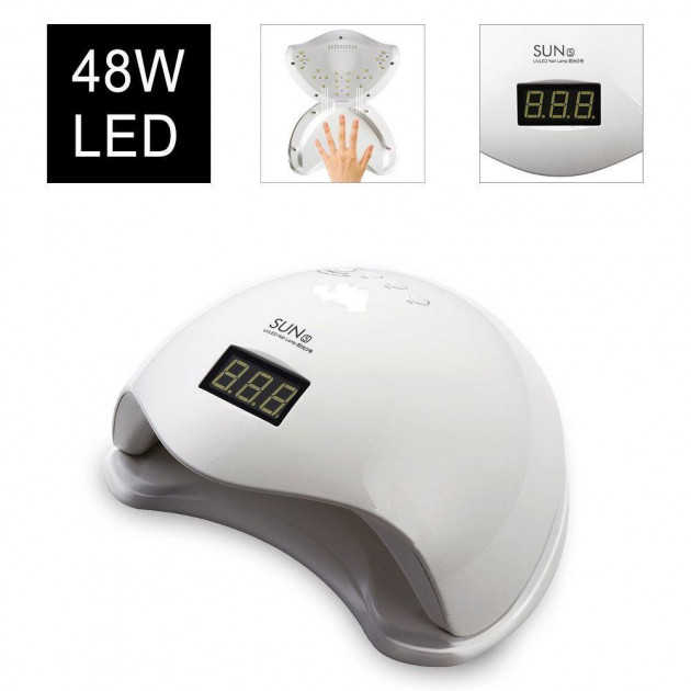 Светодиодная Лампа Для Ногтей SUN 5 PLUS UV/LED (Copy), 48 W - imagine 2