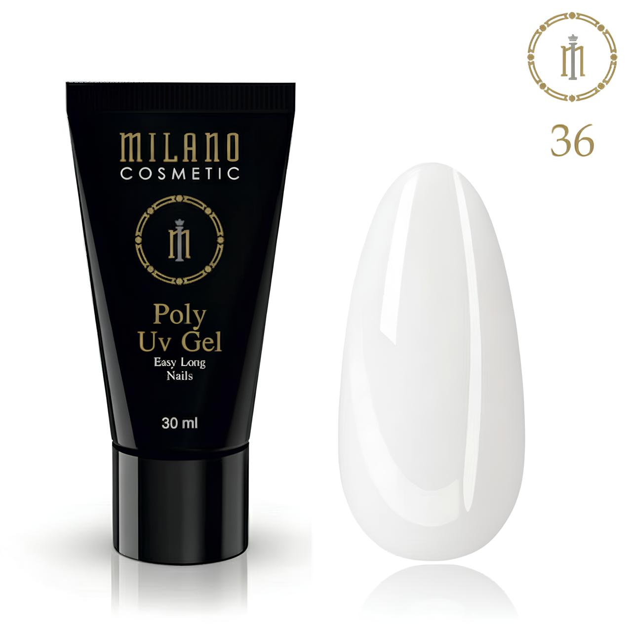 Poly Gel Milano Color White № 36