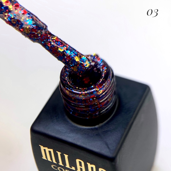 Гель Лак MILANO Galaxy Glitter 8 Мл № 03 - imagine 2
