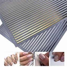 Metallic tapes gold, silver