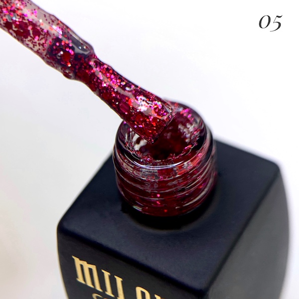 Гель Лак MILANO Galaxy Glitter 8 Мл № 05 - imagine 2