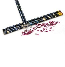 Wax pencil for rhinestone and gem application