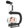 Gimbal Stabilizer | Multifunctional | Bluetooth | Microphone & LED Lamp | AY-49U