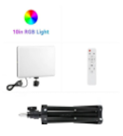 Лампа видеосвет LED RGB | PM26 | 23x16 cm | 96 Lights | 2700K-6000K | Remote | USB + Adapter inside