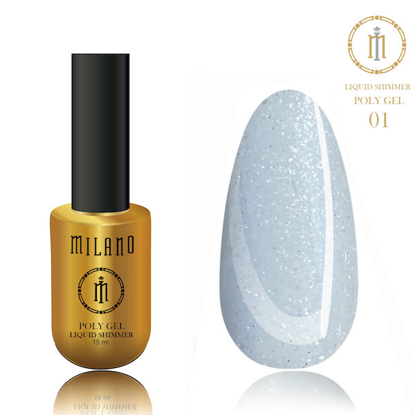 LIQUID SHIMMER POLY GEL № 01